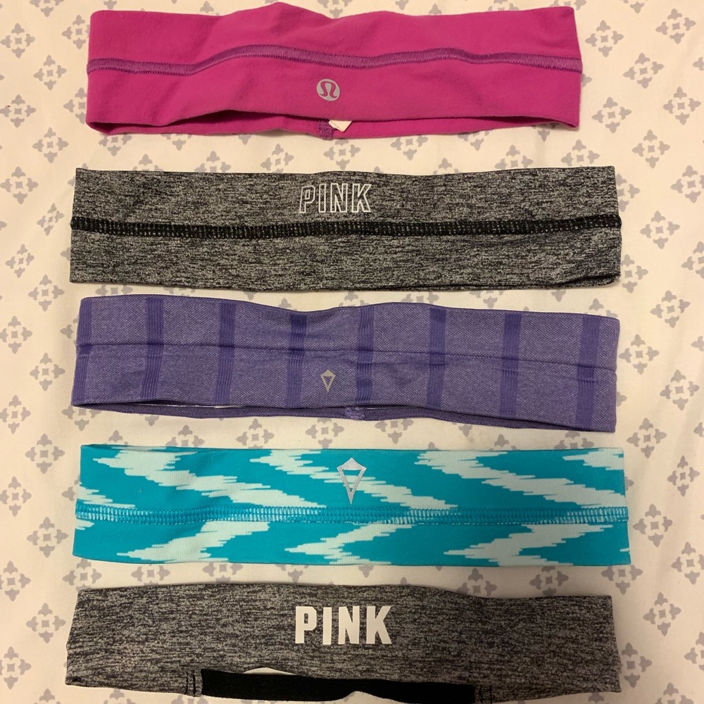 Bundle of Lululemon/Ivivva/Pink headbands
